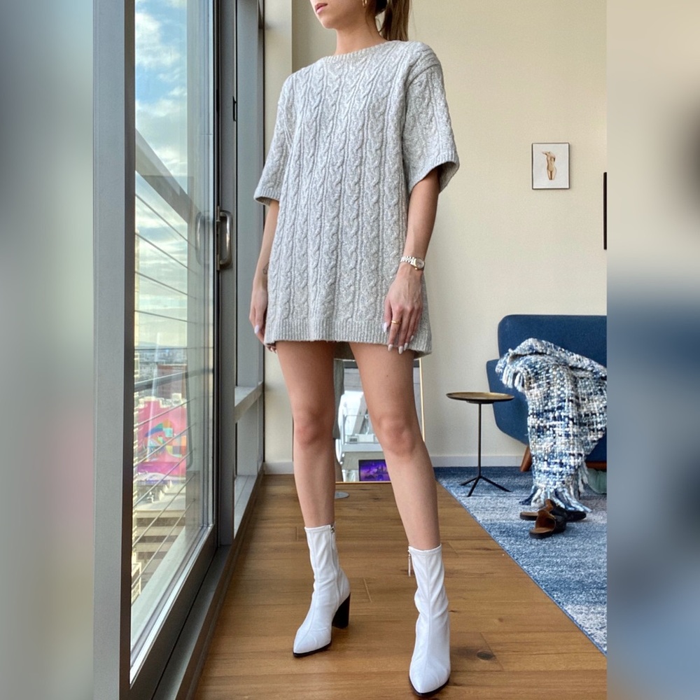 ❀ #FORLOVEANDLEMONS KNIT GRAY DRESS ❀